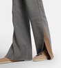 Wide cashmere pants