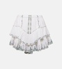 Jocadia ruffled cotton miniskirt