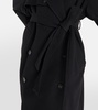 Double-breasted wool coat