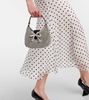 The Bow embellished leather-trimmed tote bag