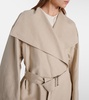 Signature linen-blend trench coat