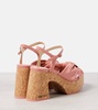 Heloise 95 leather platform sandals