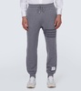 4-Bar wool-blend sweatpants