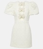 Bridal Ophelia bow-detail minidress