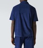 Tsubaki cotton and silk chenille polo shirt