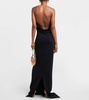 Backless Column Gown with Chain Detail