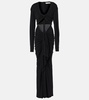 Vivenda draped jersey maxi dress