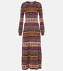 Paloma jacquard maxi dress