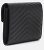 Cassandra quilted leather clutch