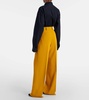 High-rise wide-leg pants