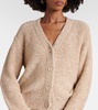 Silk, cashmere, and linen cardigan