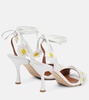 x Emily in Paris Mindy embellished leather sandals