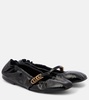 Modern Ease leather ballet flats