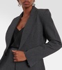 Cotton-blend terry blazer