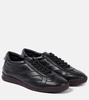 Pin leather sneakers