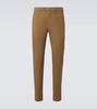 Carlo cotton-blend satin chinos