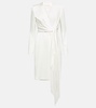 Bridal Maura satin wrap dress