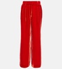 Veronica velvet wide-leg pants