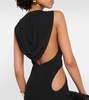 Cutout jersey gown