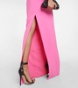 Cutout halterneck gown