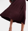 Ireene ribbed-knit midi skirt