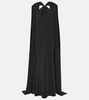 Lilien caped crepe gown