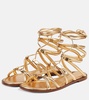 Vesta metallic leather sandals