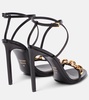 Chain leather sandals 