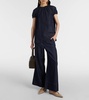 Galilea denim wide-leg pants