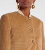 Pia cropped cotton corduroy jacket