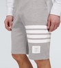 4-Bar jersey cotton shorts