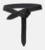 Lecce studded leather belt