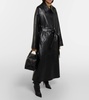 Minnie oversized leather trench coat