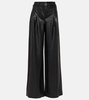 Rennert faux leather wide-leg pants