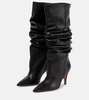 River leather knee-high boots