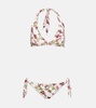 Floral halterneck bikini