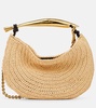 Sardine raffia-effect tote bag