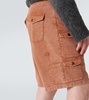 Denim cargo shorts