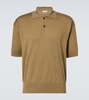 Tiago cotton and cashmere polo shirt