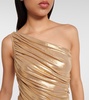 Diana ruched one-shoulder minidress