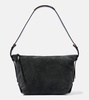 Leyden suede shoulder bag