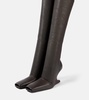 Cantilever leather over-the-knee boots