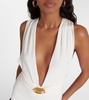 Cutout jersey gown