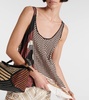 Printed draped tank top