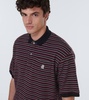 Striped cotton polo shirt