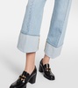 Mid-rise curved jeans