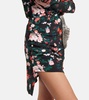 High-rise floral miniskirt