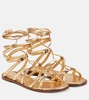 Vesta metallic leather sandals