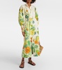 Constance printed linen shirt dress