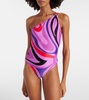 Printed lycra one piece swimsuit